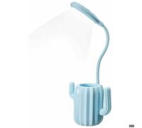 Lampe de Bureau Sans Fil, Lampe de Table Liseuse LED Tactile Luminosité Ajustable avec Pot à Crayon Bureau Décoration Cadeau