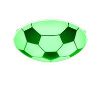 Lampe de chambre d'enfant Plafonnier Lampe de chambre à coucher Football, métal verre noir blanc, dimmable Smart, RGB LED 8,5W 806Lm 2700-6500K, D 30 cm
