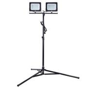 Lampe de chantier double LED HBM avec trépied, 5000 K