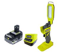 Lampe de chantier sans fil RYOBI RSL18-0 18 V 800 lumens + 1 batterie 5,0 Ah + chargeur