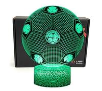 Lampe de chevet 3D en forme de ballon de football avec câble d'alimentation USB, pour les fans de football celtique