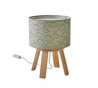 Lampe de chevet bois PETIT DINO kaki TU