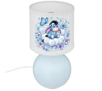 Lampe de Chevet - Bourriquet - Winnie l'Ourson - Personnalisable - Coton - 60W - Bleu