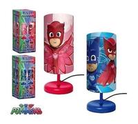 Lampe de Chevet Cylindre PJMASKS pour Enfant Chambre en Rouge ! LQ2109