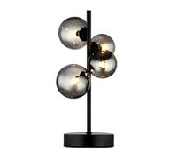 Lampe de chevet écritoire LED lampe en métal éclairage boules de verre noir
