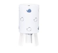 Lampe De Chevet En Coton - Blue Baleine Blanc TU