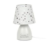 Lampe de Chevet - HOME DECO KIDS - Colorée - Personnalisable - Grise