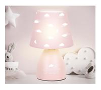 Lampe de Chevet - HOME DECO KIDS - Colorée - Personnalisable - Rose et gris