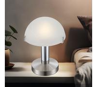 Lampe De Chevet LED Globo Verre Satiné Fonction Touch, 230V, 3,5W