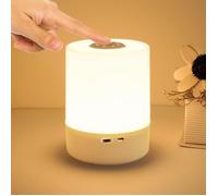 Lampe de Chevet LED - Veilleuse Bébé - Tactile - Gradation - 3 Températures de Couleur