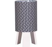 Lampe De Chevet Avec Pied En Coton Marine - Miss Fleur De Lune Bleu Marine TU