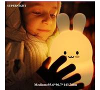 Lampe de chevet pour enfant avec capteur de lumière tactile de couleur de lapin LED de couleur de la lumière LED 9 enfants cadeau de bébé G