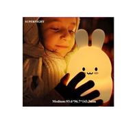 Lampe de chevet pour enfant avec capteur de lumière tactile de couleur de lapin LED de couleur de la lumière LED 9 enfants cadeau de bébé G