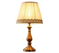 Lampe de Chevet Rétro En Cuivre, Style Minimaliste Américain, Pour Petite Chambre, Chaleureuse, Créative Et Romantique, Idéale Pour Le Bureau Ou Le Salon, Avec Interrupteur À Bouton-Poussoir de Couleu