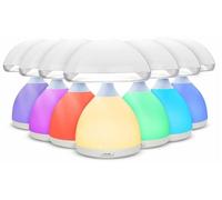 Lampe de chevet tactile en forme de champignon, LED, 7 couleurs, avec minuterie