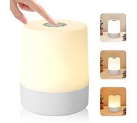 Lampe de chevet tactile sans fil 1800mAh. 3 modes, intensité variable, fonction mémoire.