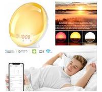 Lampe De Chevet Wifi Portable Avec 7 Couleurs Lumière Tactile Contrôle RGB Dimmable Lampe De Nuit G