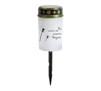 Lampe de cimetière à LED résistante aux intempéries - Décoration pour | Lampe bougie de jardin - Décoration pour la maison, la cour, le jardin, la fête, le cimetière, la tombe - Lumière LED