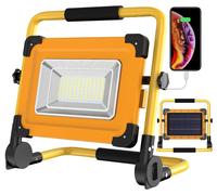 Lampe de construction LED, rechargeable, à énergie solaire, 100 W, 4 modes