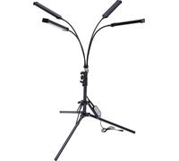 Lampe de croissance LED - 30W avec trépied - 4 modes d'éclairage - 10 niveaux de luminosité - Trépied réglable en hauteur (157 cm) - Pour plantes d'intérieur - Prise EU - Noir