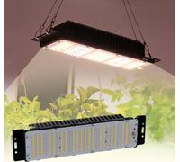 Lampe de culture LED, lot de 2, lampe pour plantes à spectre complet de 50 W, 312 LED, lampe de culture LED avec adaptateur pour plantes, tente de culture, serre