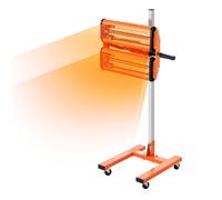 Lampe de durcissement infrarouge VEVOR, 2200 W, réglage du temps 1-60 min, lampe de durcissement automatique avec chauffage automatique et support, surface de cuisson de 47,6 m², chauffages de cabines
