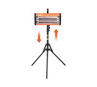 Lampe de durcissement infrarouge VEVOR, double utilisation main/support, 2000 W, réglage du temps 0-90 min, lampe de durcissement automatique avec chauffage automatique et support, chauffage par pulvé