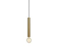Lampe de fenêtre laiton mat culot E27 câble textile 3,5 m 40W - Markslöjd - Sencillo