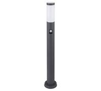 Lampe de jardin avec détecteur de mouvement anthracite Smart LED lampadaire de jardin en acier inoxydable éclairage de chemin de jardin, changement de couleur RVB dimmable, app, 1x 10W, H 80 cm