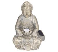 Lampe de jardin Bouddha à énergie solaire, statue de jardin zen Bouddha pour jardin, terrasse, patio Label
