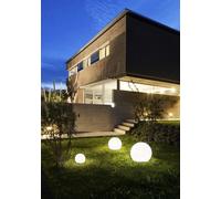 Lampe de jardin boule blanche Diamètre 45 cm E27 max. 60W Lampe d'allée plastique Lampe décorative extérieure Lampe boule jardin Lampe extérieure