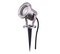 Lampe de jardin GU10 avec piquet de sol spot d'extérieur spot de jardin au sol Spot IP65 orientable, télécommande dimmable, RGB LED 3.5W 290Lm, DxH 9.8x30.5 cm