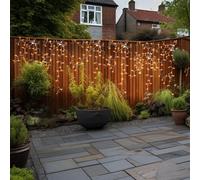 Guirlande lumineuse LED lampe de jardin lumière extérieure guirlande lumineuse de fête, plastique transparent, 720x 198lm 2700K blanc chaud, IP44, L 100 cm, lot de 6
