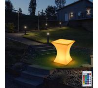 Lampe de jardin LED Fauteuil lumineux Table Économique avec télécommande. Rechargeable RGBW Luminosité réglable Nouveau Chic Meubles LED YXF-5361