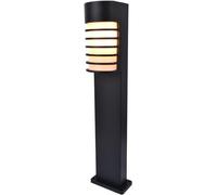 Lampe de jardin moderne, applique murale extérieure en aluminium noir, indice de protection IP54, hauteur 75 cm