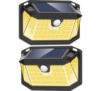 Lampe de jardin solaire avec détecteur de mouvement et 188 LED
