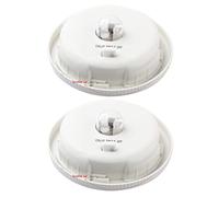 Lampe de Jardin Solaire,KINGCOO 8cm Panneau Solaire avec Ampoule LED Remplacement du Couvercle Lampe de Table DIY Extérieure de Lanterne (2PCS)