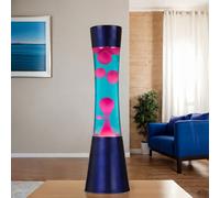 Lampe De Lavalampe Rétro RINGO Bleu/Rose G9 39 cm In mpoule