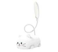 Lampe de lecture de livre - Lampe de lecture de dessin animé, lamp de table LED en forme d'animal de dessin animé, protection des yeux des étudiants, charge USB, mini lampes de bureau, lampes d'étude