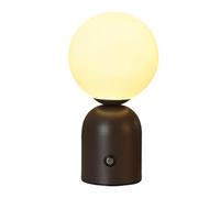 Lampe de lecture en forme de boule pour chambre à coucher, veilleuse à intensité variable, décoration de bureau, lampe de salon, veilleuse à intensité variable en continu