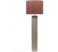Amadeus Lampadaire Gemma 55x55x170 cm en jute et polyrésine terracotta et taupe