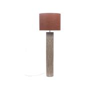 Amadeus Lampadaire Gemma 55x55x170 cm en jute et polyrésine terracotta et taupe