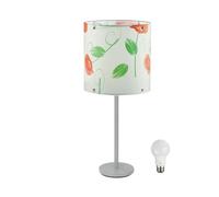 Lampe de lecture lampe de table lampe fleurs dans un ensemble comprenant des ampoules LED de 9 watts