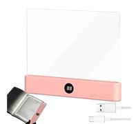 Lampe De Lecture LED Intelligente, Lampe De Lecture Plate Rechargeable Pleine Page Avec 3 Couleurs Et Minuterie, LampeLecture À Panneau LED À Intensité Variable, Lumiere Livre Pour Étudiants(B)