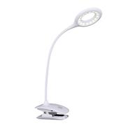 Lampe de lecture pince de lit lampe de bureau lampe de lecture à pince batterie LED rechargeable, variateur tactile, 1x LED 3W 120Lm blanc neutre, LxPxH 43x43x49 cm