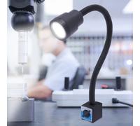 Lampe de Machine CNC LED à Base magnétique 5W, lumière de Machine-outil LED, lumière de travail d'atelier à bras Flexible pour fraises, tours noir