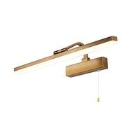 Lampe de miroir de salle de bain vintage avec interrupteur Rétro LED Éclairage de miroir de bain Rotatif 4000K Lampe de miroir de courtoisie Lampe de maquillage de coiffeuse de salle de bain IP44