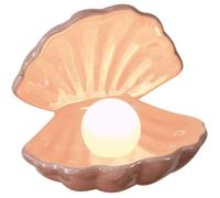 Lampe de nuit en céramique, perles de coquillage, lampe de nuit pour la décoration de la maison et du chevet, cadeau de Noël