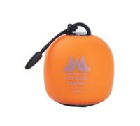 Lampe de nuit extérieure multi-mode en silicone souple rechargeable, orange | Lumière chaude et modes rouges