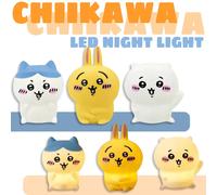 Lampe de nuit LED mignonne Chiikawa Anime Hachiware Usagi Rabbit, décoration de chambre et de bureau, cadeau d'anniversaire pour tout le monde, meilleur cadeau jouet C-1 PCS with box